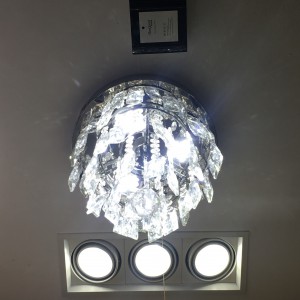 Đèn ốp trần pha lê MOLUX 55326 (Ø250mm)