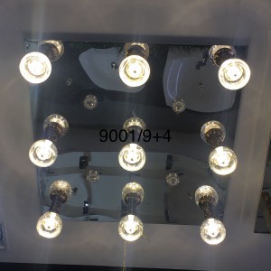 Đèn ốp trần pha lê tay sáng led Molux 99001/9+4 (W600*L600mm)