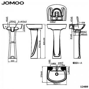 Chậu sứ đứng JOMOO12489