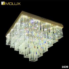 Đèn ốp trần Pha lê MOLUX 1639 (Ø600*600, 800*800, 950*750mm)