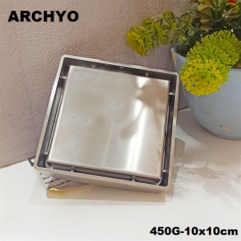 Ga thoát nước ARCHYO JX450G inox 304 (10x10)cm