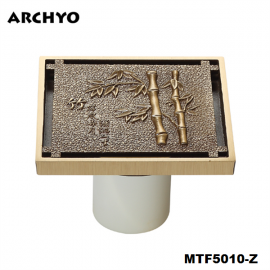 Thoát sàn ARCHYO 121-MTF5010-Z, bằng đồng, khóm trúc