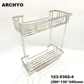 Kệ thẳng 2 tầng ARCHYO 123-5302-4 (300*130*340)mm, SUS304