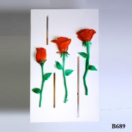 Đèn tường thạch cao 650-B689B - 3 bông hồng TL