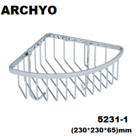 Kệ góc inox 1 tầng ARCHYO 123-5231-1 (230*230*65)mm, SUS304