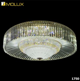Đèn ốp trần pha lê led Molux 1750 ( Ø650mm, 800mm, 1000mm)