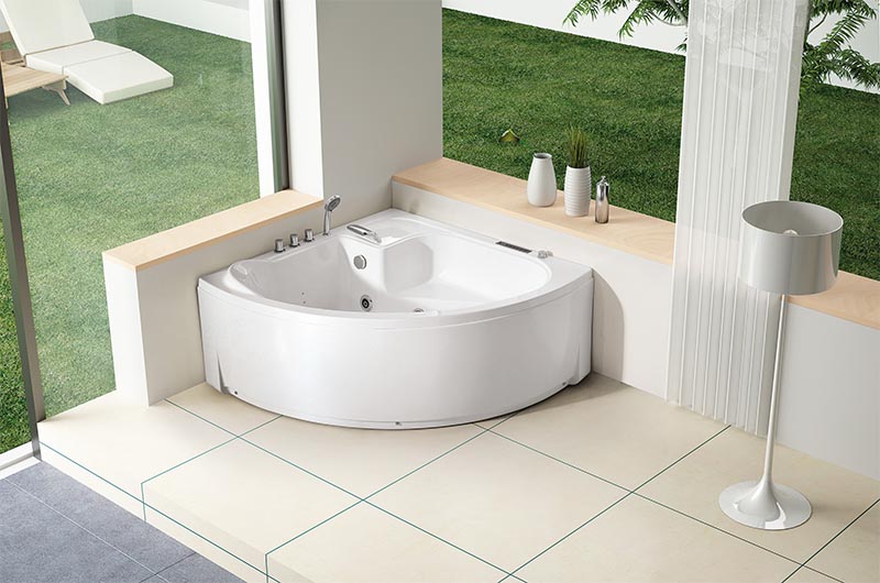 Bồn tắm góc Quảng Ninh giá rê nhập khảu