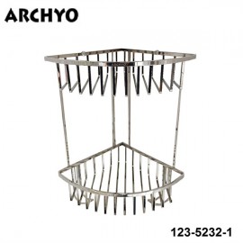 Kệ góc inox 2 tầng ARCHYO 123-5232-1(230*230*390)mm, SUS304