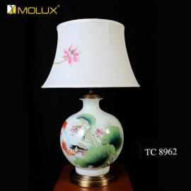 Đèn bàn gốm sứ Molux TC8962 (W480*H740mm)