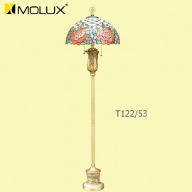 Đèn cây đồng Tiffany Molux T122-53 (W450*H1670mm)
