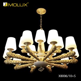 Đèn chùm đồng cao cấp MOLUX X8006/10+5 (W900*H780mm)