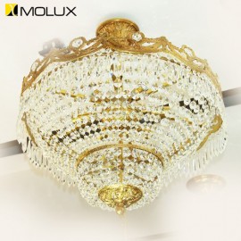 Đèn chùm đồng pha lê cao cấp MOLUX 1405-6 (Φ630*H690mm)