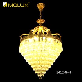 Đèn chùm đồng pha lê cao cấp MOLUX 1412/8+4 (Φ700*H1000mm)
