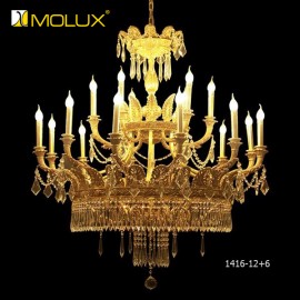Đèn chùm đồng pha lê cao cấp MOLUX 1416/12+6 (Φ1210*H1045mm)