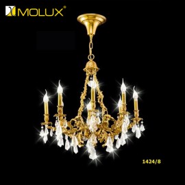 Đèn chùm đồng pha lê cao cấp MOLUX 1424-8 (Φ650*H800mm)