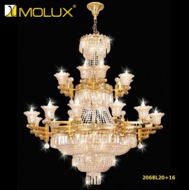 Đèn chùm đồng pha lê MOLUX 2068L20+16 (Φ1380*H1600mm)