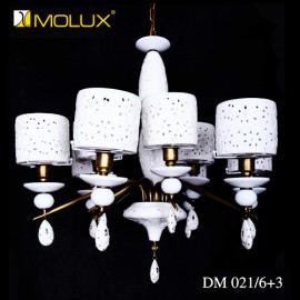 Đèn chùm gốm sứ MOLUX DM021/6+3 (Φ830*H800mm)