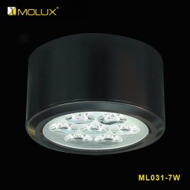 Đèn led ống bơ MOLUX ML031 thân đen