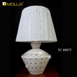 Đèn ngủ đặt bàn gốm sứ Molux TC8907 (W350*H560mm)