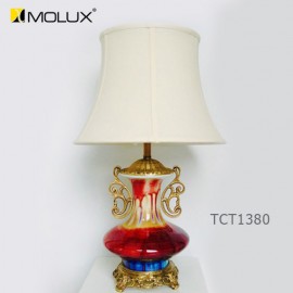 Đèn ngủ đặt bàn gốm sứ Molux TCT-1380 (W370*H610mm)