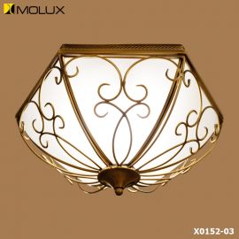 Đèn ốp trần đồng Molux 655-X0152-03 (W430*H250mm)