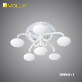 Đèn ốp trần hiện đại led MOLUX 2699/5+1 (Ø600*350mm)