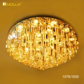 Đèn ốp trần pha lê led Molux 1578 (Ø650; Ø800; Ø1000mm)
