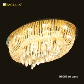 Đèn ốp trần Pha lê led Molux 98088 O van (W1000*L650mm)