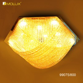 Đèn ốp trần pha lê led MOLUX 99075 (Ø600, Ø800mm)