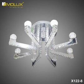 Đèn ốp trần pha lê led Molux X122-8 (Φ800*H350mm)