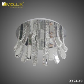 Đèn ốp trần pha lê led Molux X124-19 (Φ500*H250mm)