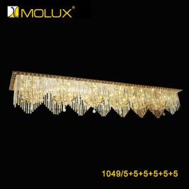 Đèn ốp trần pha lê Molux 1049/ (3000*640*400mm)