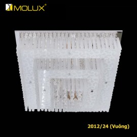 Đèn ốp trần Pha lê MOLUX 2012/24 (Ø600, W600*L600mm)