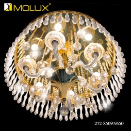 Đèn ốp trần pha lê MOLUX 85097 (Ø650mm)