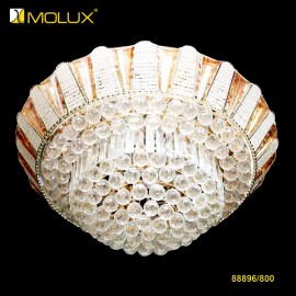 Đèn ốp trần pha lê Molux 88896/Ø800mm