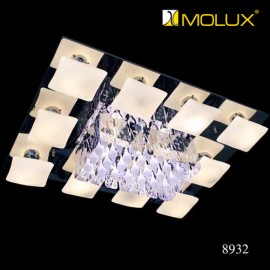 Đèn ốp trần pha lê MOLUX 8932 CN (W950*L750mm)