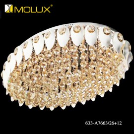 Đèn ốp trần pha lê Molux A7663/26+12 (W900*L600*H400mm)