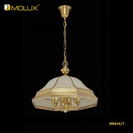 Đèn thả bàn ăn đồng Molux D0414-07 (W580*H1150mm)