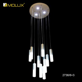 Đèn thả bàn ăn hiện đại Molux 2736/6+3+1 (W400*H1200mm)
