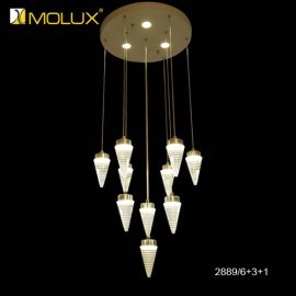 Đèn thả bàn ăn hiện đại Molux 2889/6+3+1(Ø450*H800mm)