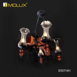 Đèn thả gỗ Molux 6357-4H ( W620*L380*H800mm)