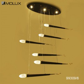 Đèn thả pha lê tramg trí Molux 99309-6