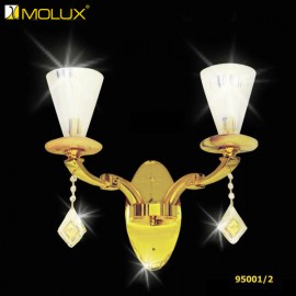 Đèn tường đồng mạ vàng MOLUX JHW95001-2 (W120*H300*D350mm)