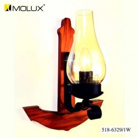 Đèn tường gỗ MOLUX 6329/1W (W300*L220*H380mm)
