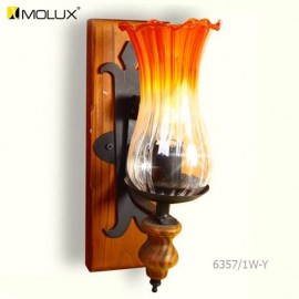 Đèn tường gỗ MOLUX 6357/1W-Y (W110*L200*H320mm)