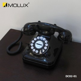 Điện thoại giả cổ màu đen sừng hươu MOLUX DC02-01