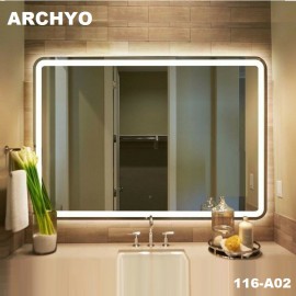 Gương gắn tường đèn led ARCHYO 116-A02/6000K (L1000xH600)mm