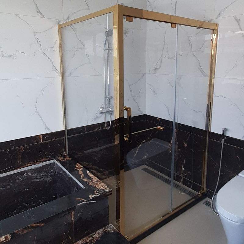 lắp đặt vách kính nhà tắm tại hà nội